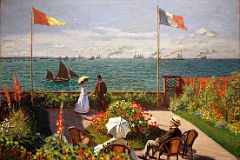 Top Met Paintings After 1860 01-1 Claude Monet Garden at Sainte-Adresse
